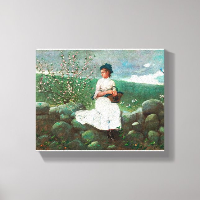 Lienzo Flores de melocotón (1878) (Anverso)