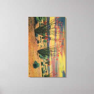 Lienzo Flores de Ocotillo en Bloom, California DesertStat