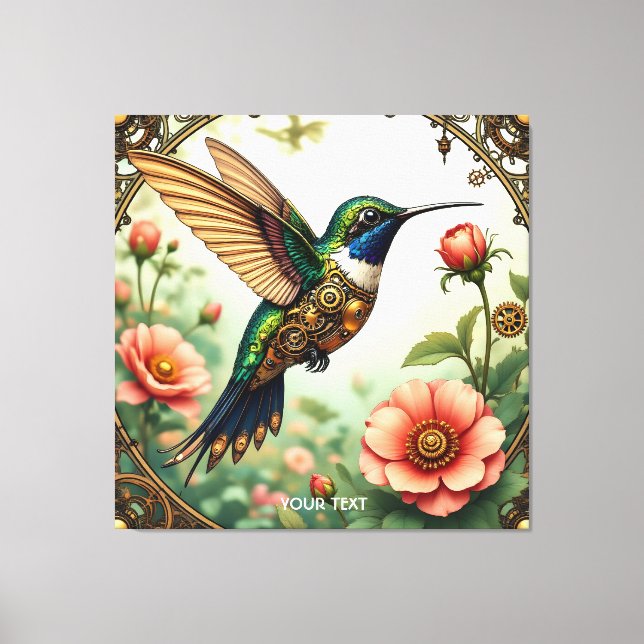 Lienzo Flores de pájaro al vapor (Anverso)