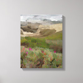 Lienzo Flores de plantas de hielo en el océano