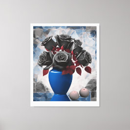 Lienzo flores de Rosa en un florero