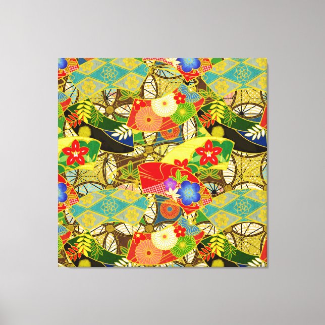 Lienzo Flores de verano (Anverso)