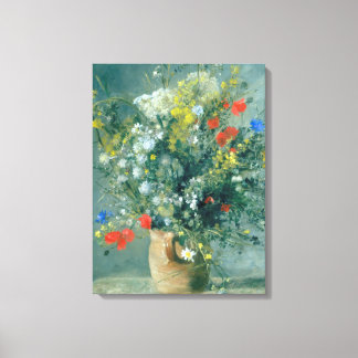 Lienzo Flores en un Bella Artes de Vase Auguste Renoir