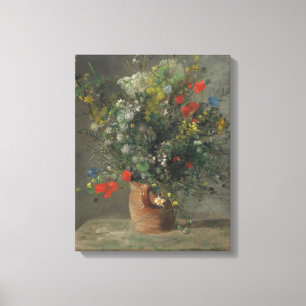 Lienzo Flores en un florero, c.1866