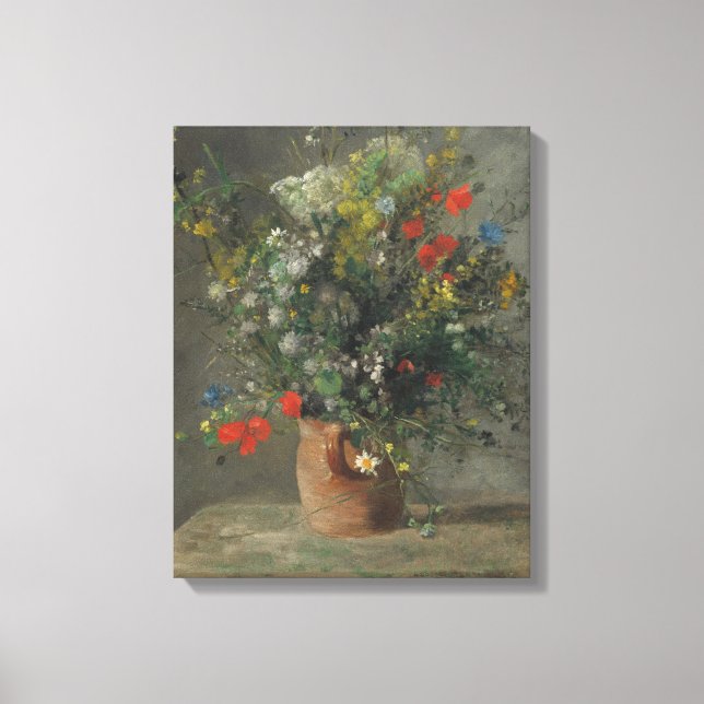 Lienzo Flores en una vasa, c.1866 (Anverso)