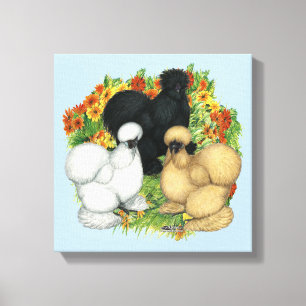 Lienzo Flores Jardín Silkys