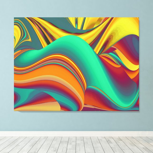 Lienzo Flores Mágicas de Primavera Verano Otoño (Insitu (piso de madera))