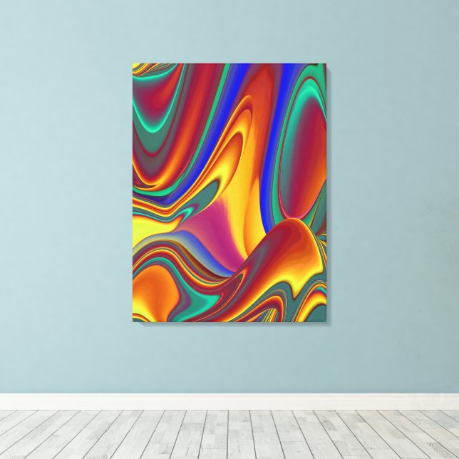 Lienzo Flores Mágicas de Primavera Verano Otoño (Insitu (piso de madera))