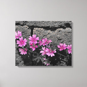 Lienzo Flores moradas