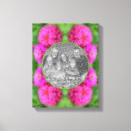 Lienzo Flores Rosa De Zinnia Crean Tu Propia Foto