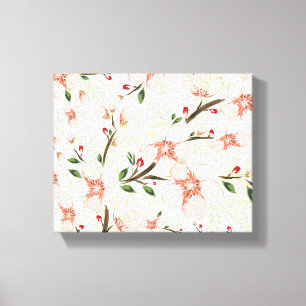 Lienzo Flores rosadas