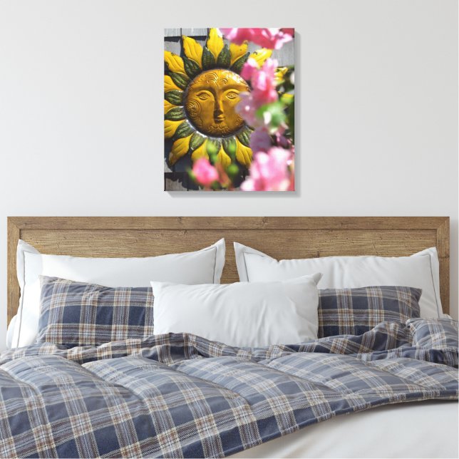 Lienzo Flores rosas y sol - Viñedo de Martha (Insitu(Dormitorio))
