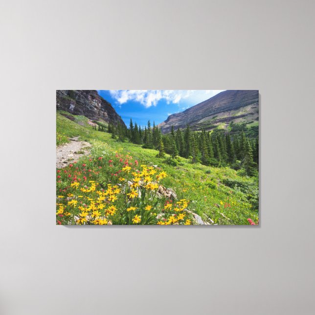 Lienzo Flores | Ruta de las flores de Montana (Anverso)