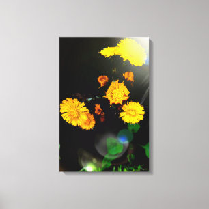 Lienzo Flores silvestres bajo el sol