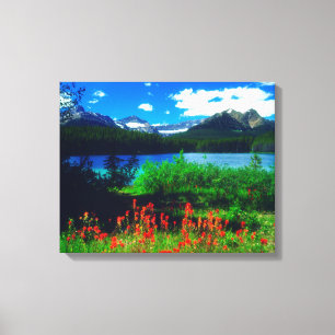 Lienzo Flores silvestres de pincel indio