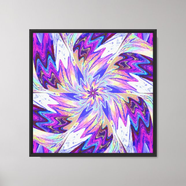 Lienzo Flores silvestres en pasteles 1 (Anverso)