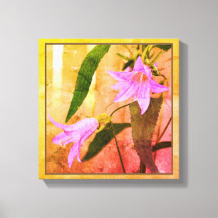 Lienzo Flores silvestres púrpura delgadas con problemas