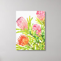 Flores tropicales acuarelas