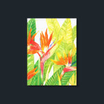Lienzo Flores tropicales | Pájaro del paraíso<br><div class="desc">Flores tropicales acuarelas 2 artista: Tim OToole</div>