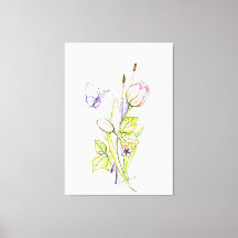 Flores y brochas