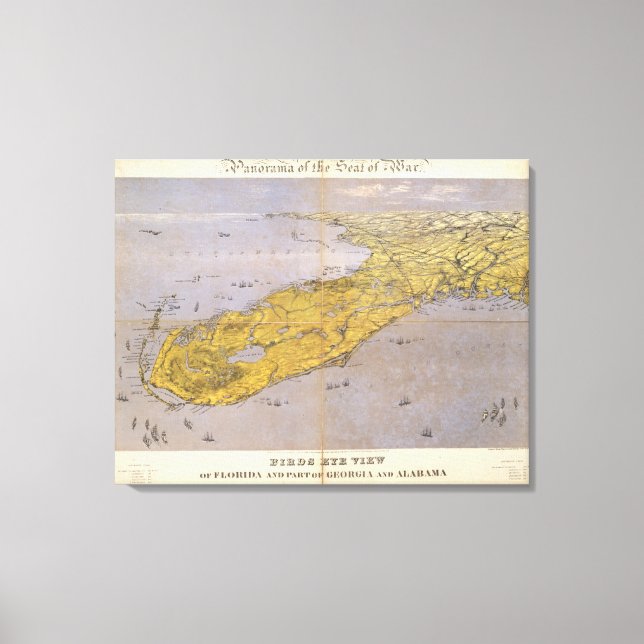 Lienzo Floria, Georgia y Alabama (Anverso)
