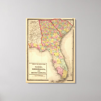 Lienzo Florida, Georgia y Carolina del Sur