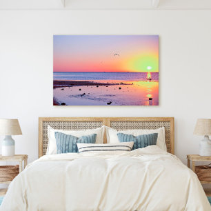 Lienzo Florida Keys Key West Sunset con gaviota