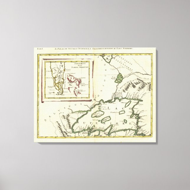 Lienzo Florida, Lagos Superiores, Bahamas (Anverso)