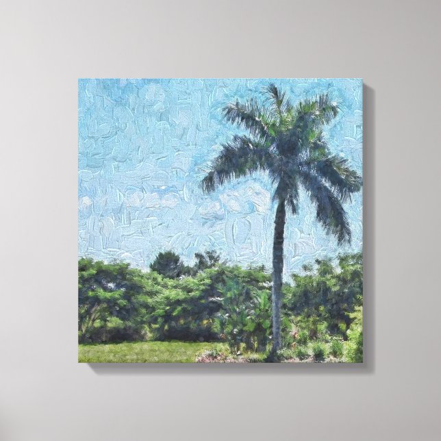 Lienzo Florida Monet Palm (Anverso)