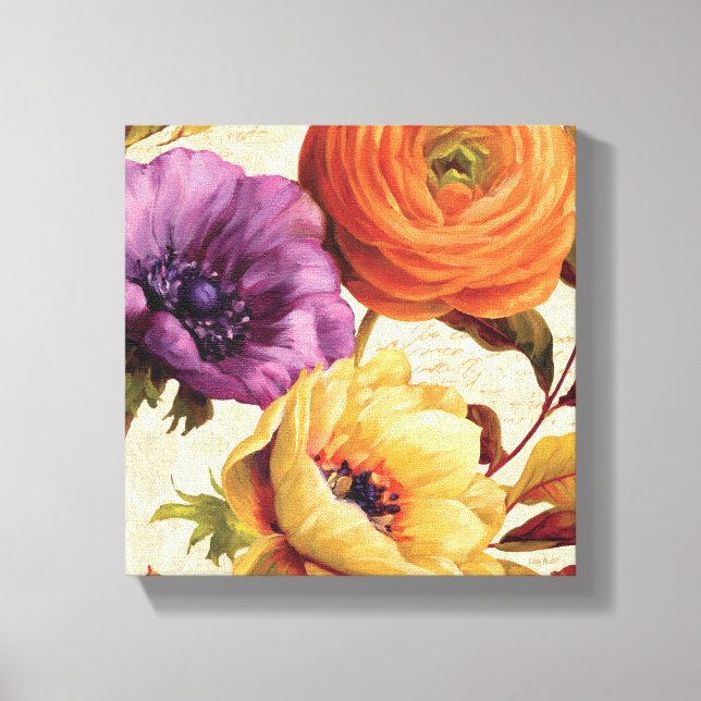 Lienzo Florines en pleno florecimiento (Anverso)