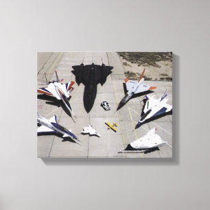 Lienzo Flota 1997 de aviones de investigación de Dryden