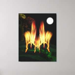 Lienzo Flota de fuego