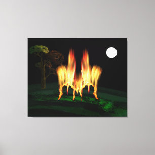 Lienzo Flota de fuego