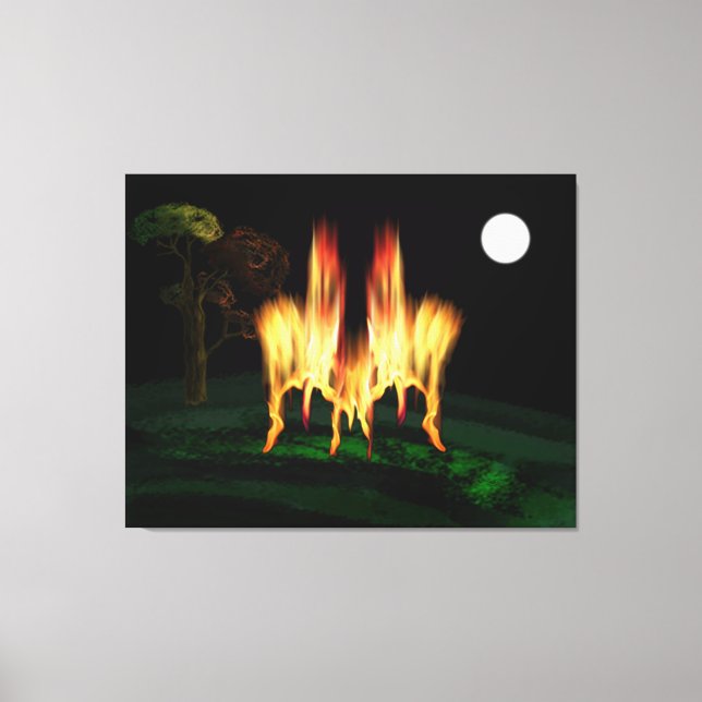 Lienzo Flota de fuego (Anverso)