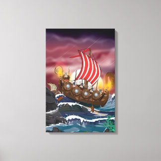 Lienzo Flota de Invasión Vikinga