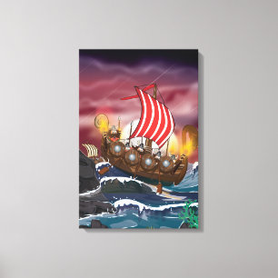 Lienzo Flota de Invasión Vikinga