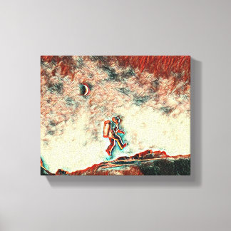 Lienzo Flotando en el descubrimiento: El viaje de un cien