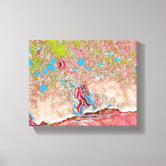 Lienzo Flotando en el descubrimiento: El viaje de un cien