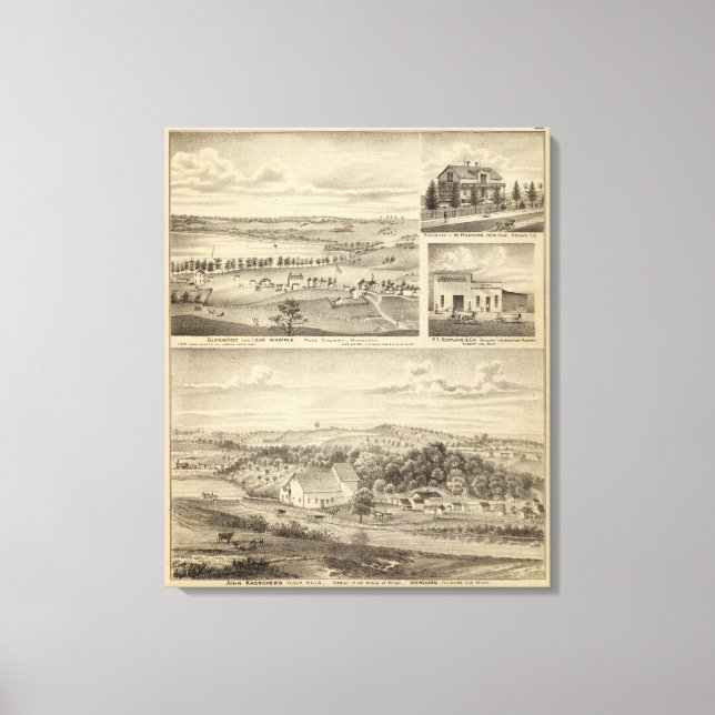 Lienzo Flour Mills, Isenours Glenwood, Minnesota (Anverso)