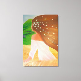 Lienzo Flowers in her Hair