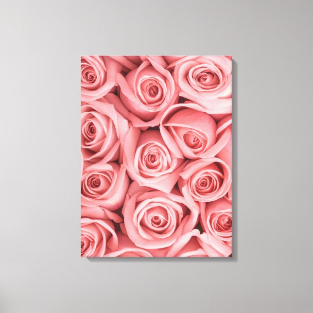 Lienzo Flowers | Pink Roses (Anverso)
