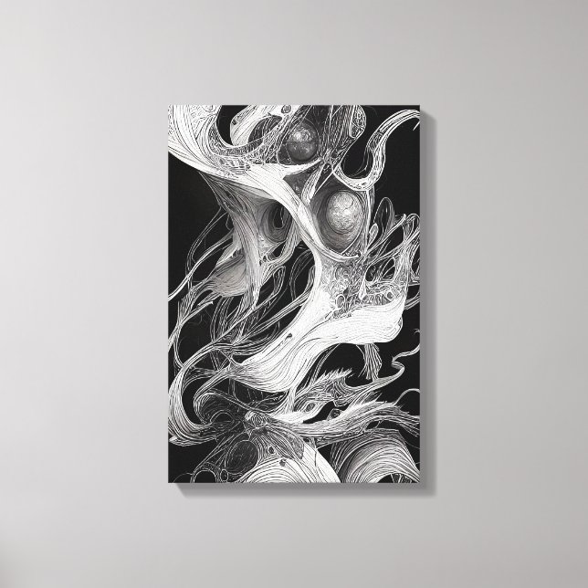 Lienzo Flujo congelado (Anverso)