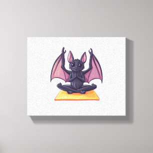 Lienzo Flujo de Bat Yoga