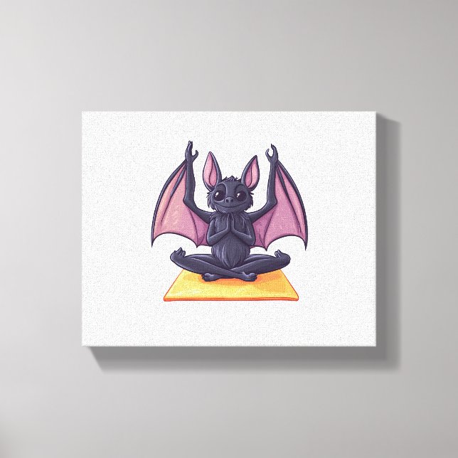 Lienzo Flujo de Bat Yoga (Anverso)