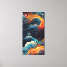 Lienzo Flujo de llama cósmico