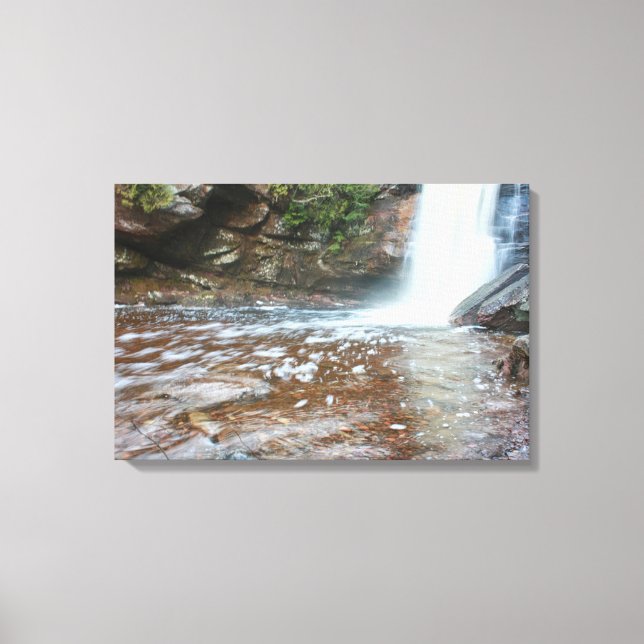 Lienzo Flujo de primavera en Hungarian Falls – Península  (Anverso)