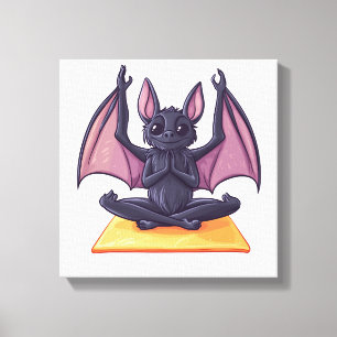 Lienzo Flujo de Yoga de Murciélago