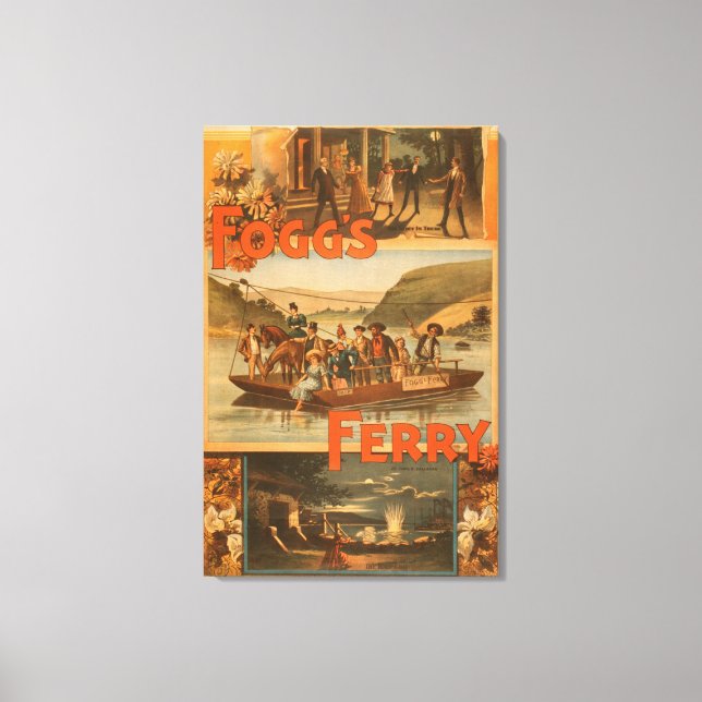 Lienzo Fogg's Ferry by Chas. Teatro E. Callahan (Anverso)