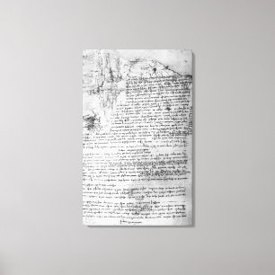 Lienzo Fol.145v-b, página del cuaderno de da Vinci