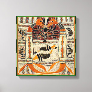 Lienzo Folclore tribal maorí